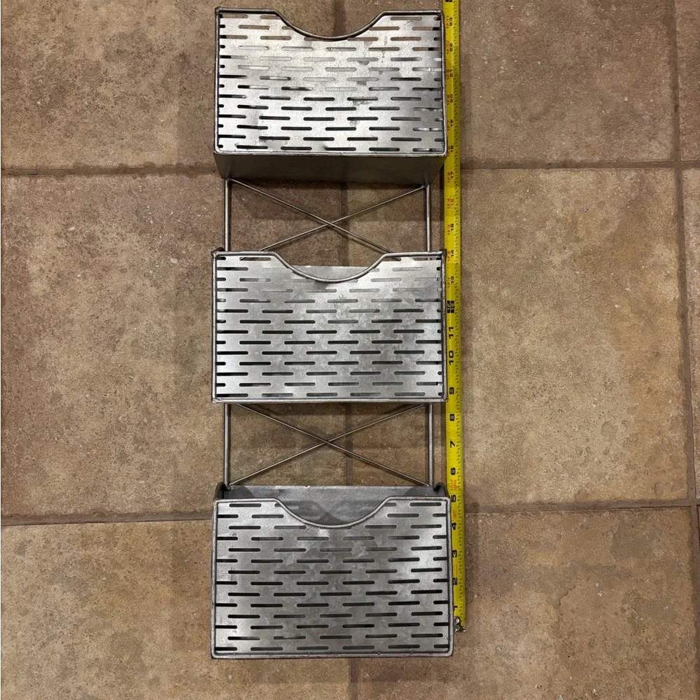 Silver Metal Wall Organizer
